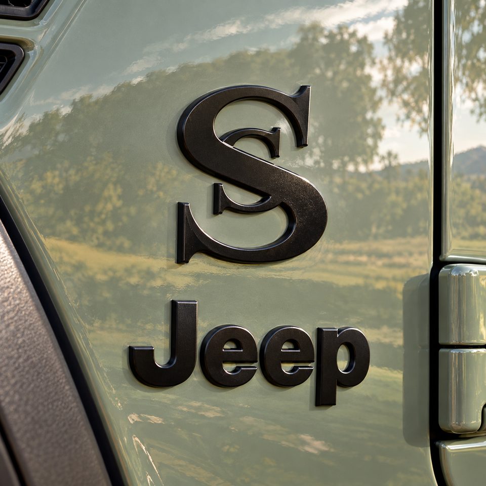 SS Performance S emblem next to the Jeep badge