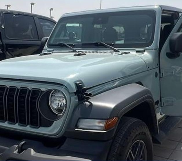 Front three-quarter view of the original Jeep Wrangler