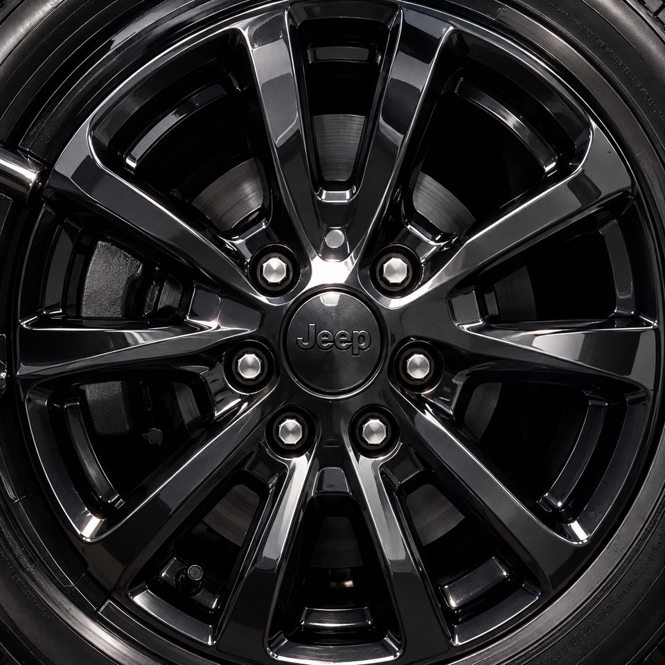 Wheels: black Jeep alloy wheel