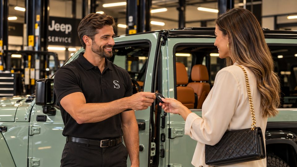 Private handover: the key handed to the owner