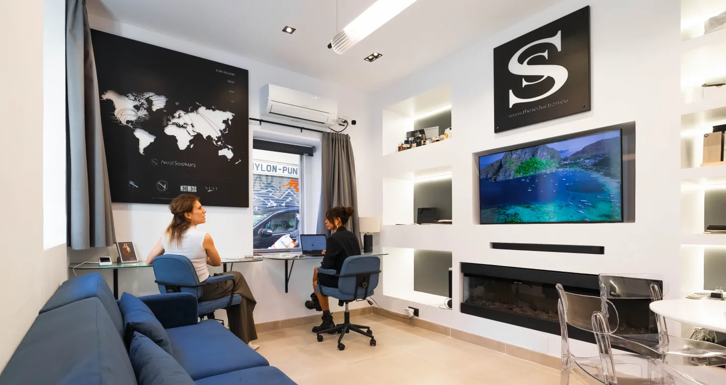 El estudio de The Seduction en Calle San Miquel 34, Barcelona