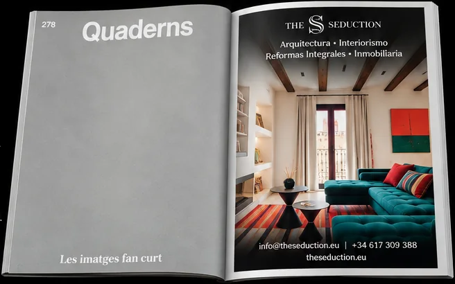 Quaderns magazine, issue 278, open at The Seduction’s page