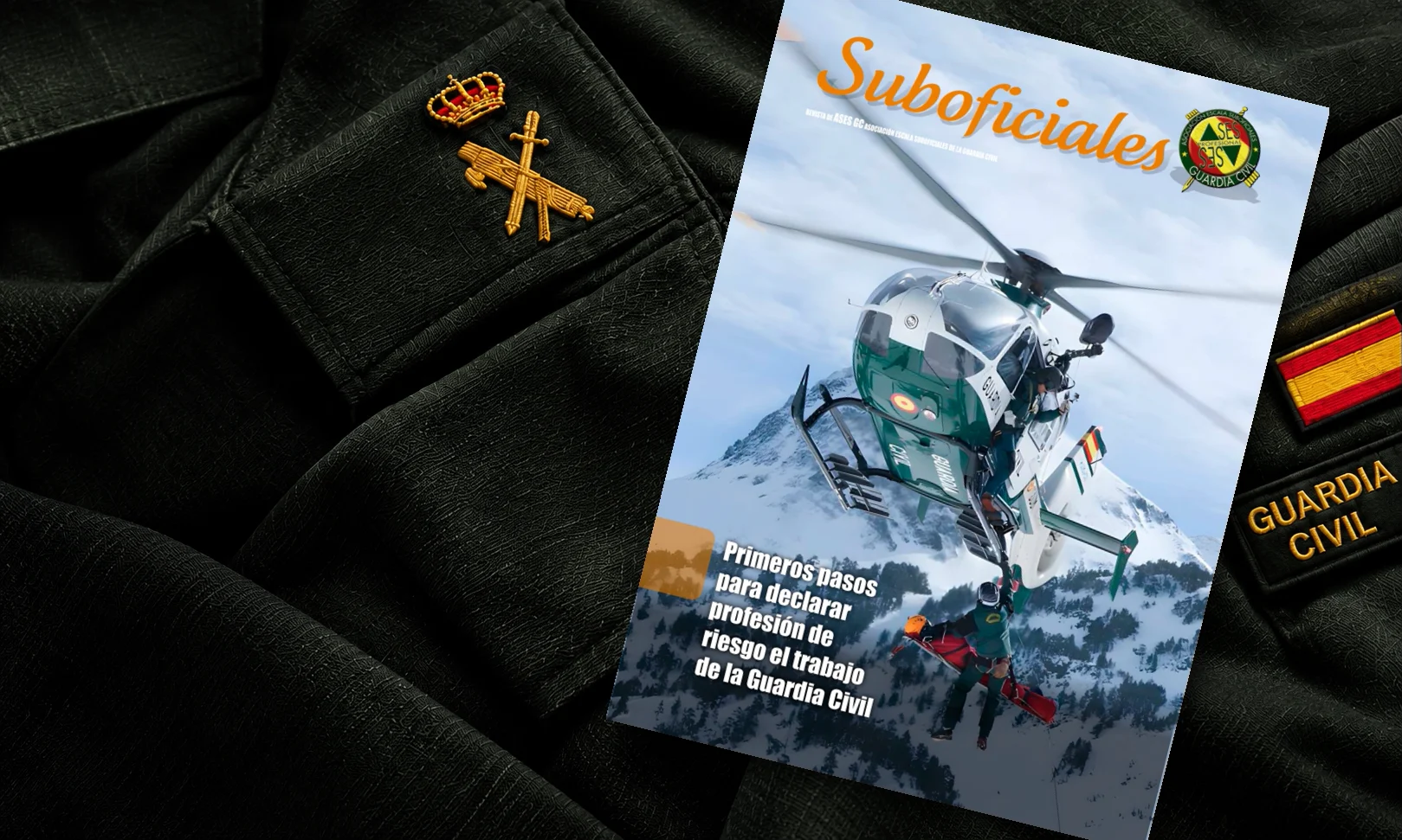 Revista Suboficiales, número 278, sobre un uniforme de la Guardia Civil