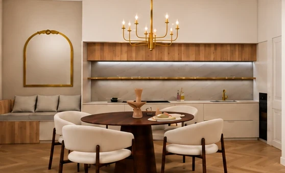 Cocina y comedor, Casa Ramon Berenguer Barcelona