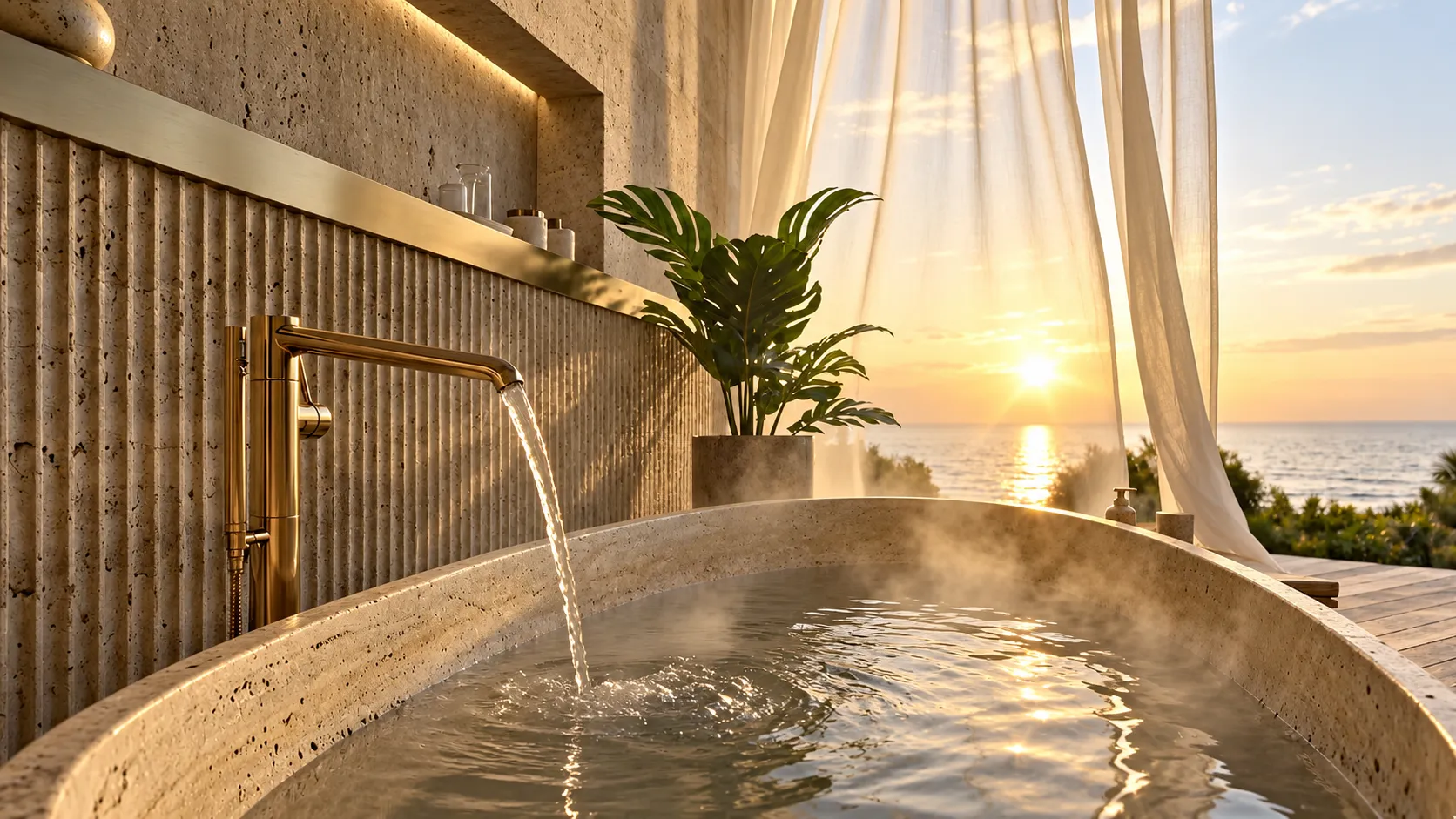 Texturas del baño, Villa Emmar Dubái