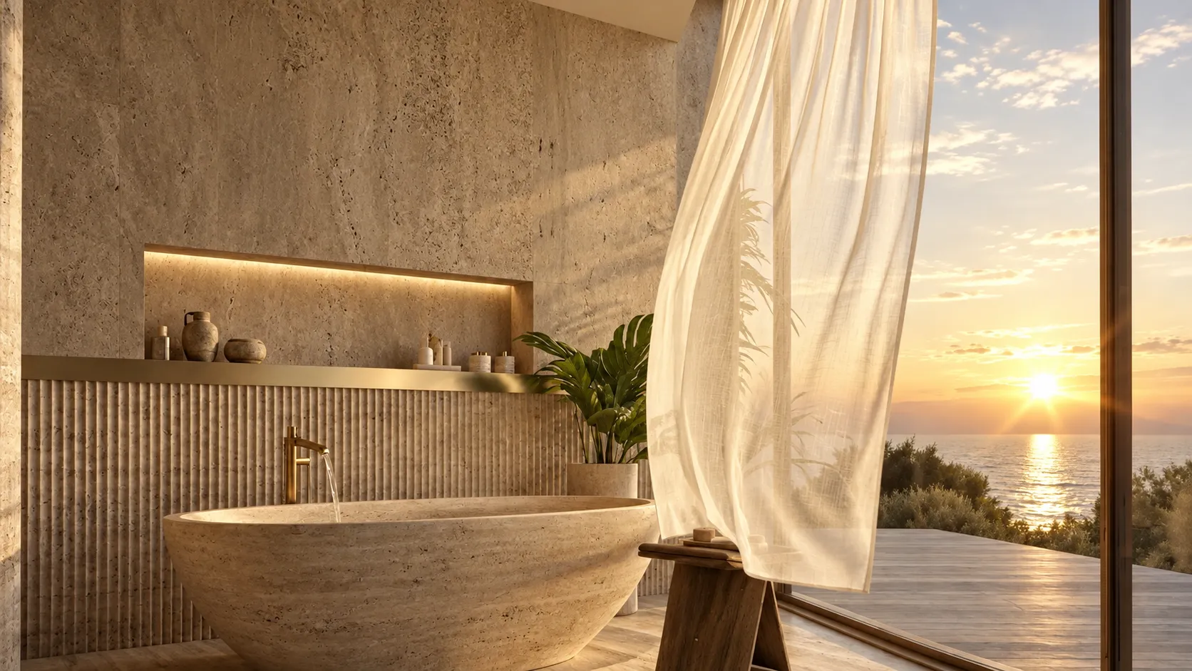 Baño y luz natural, Villa Emmar Dubái
