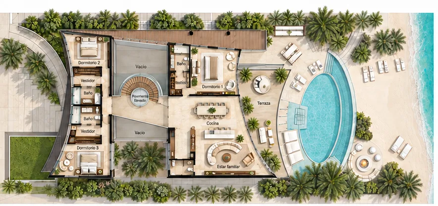 Plano de Villa Emmar Dubái