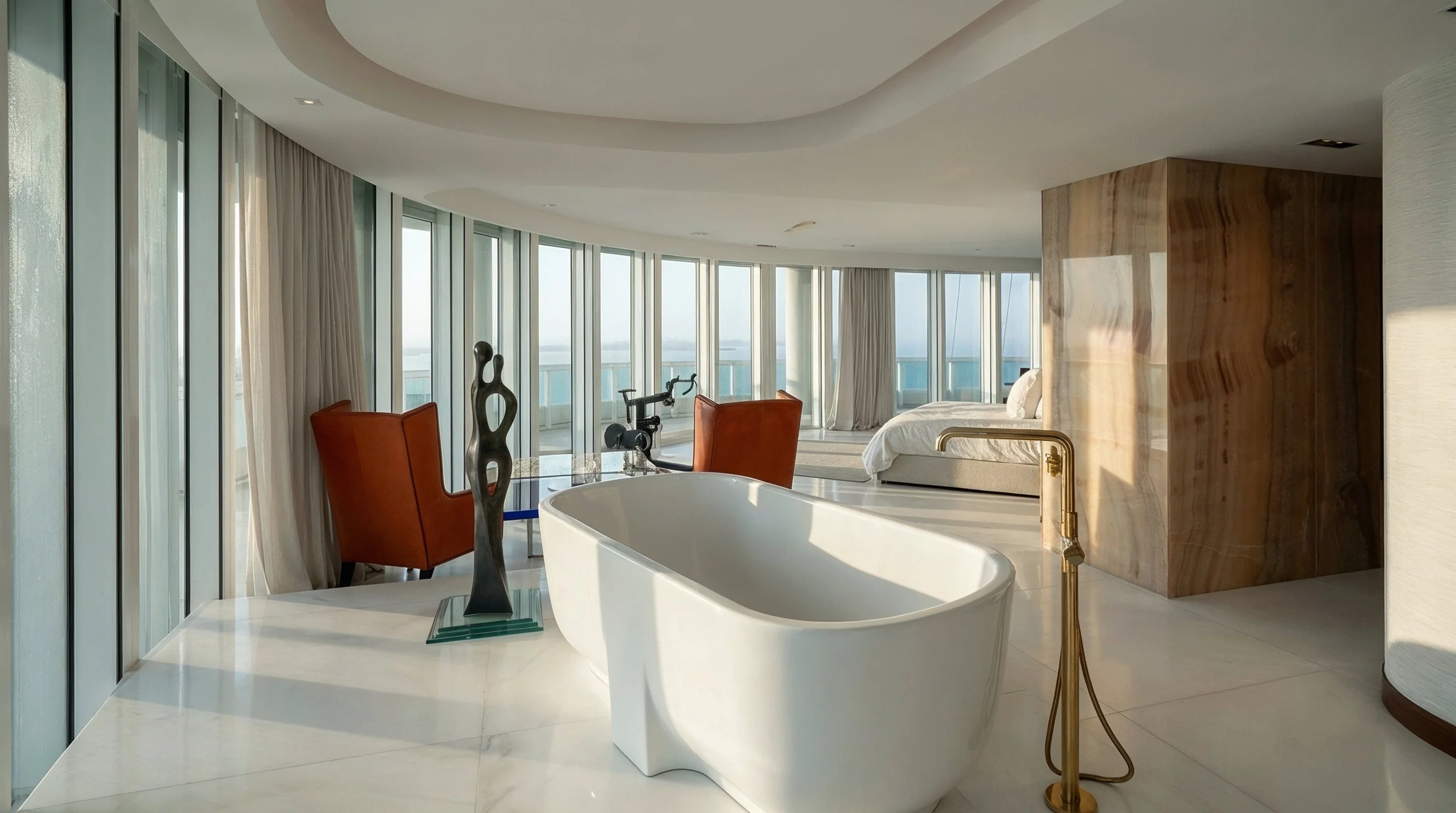 Baño principal, Penthouse Santa María Miami