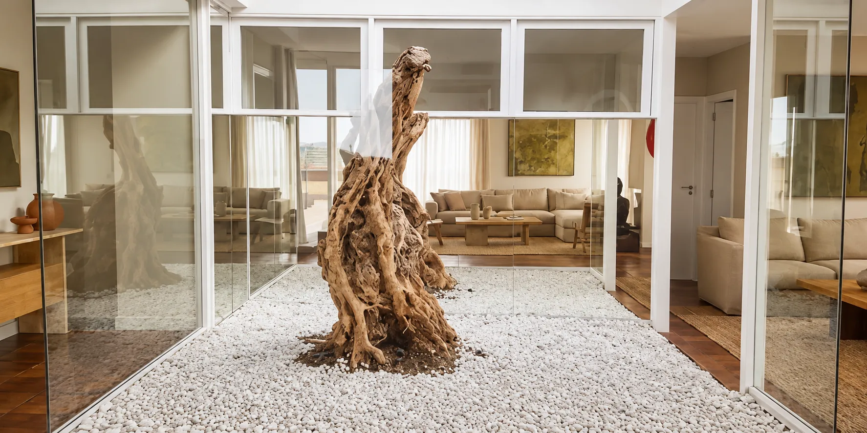 Patio acristalado, Penthouse en la Albufera Valencia