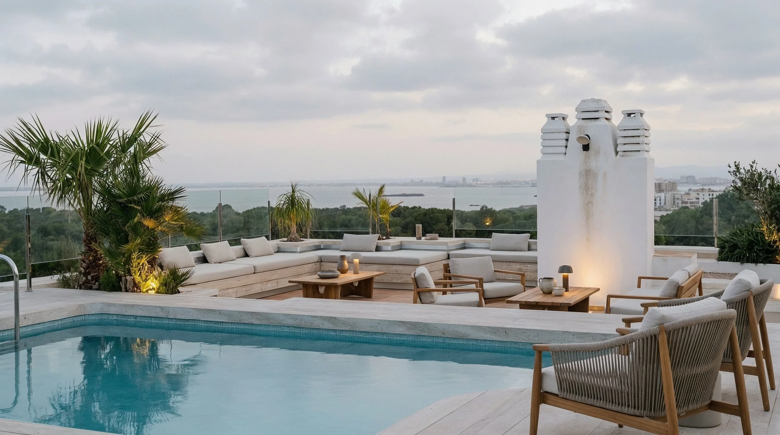 Terraza y piscina, Penthouse en la Albufera Valencia