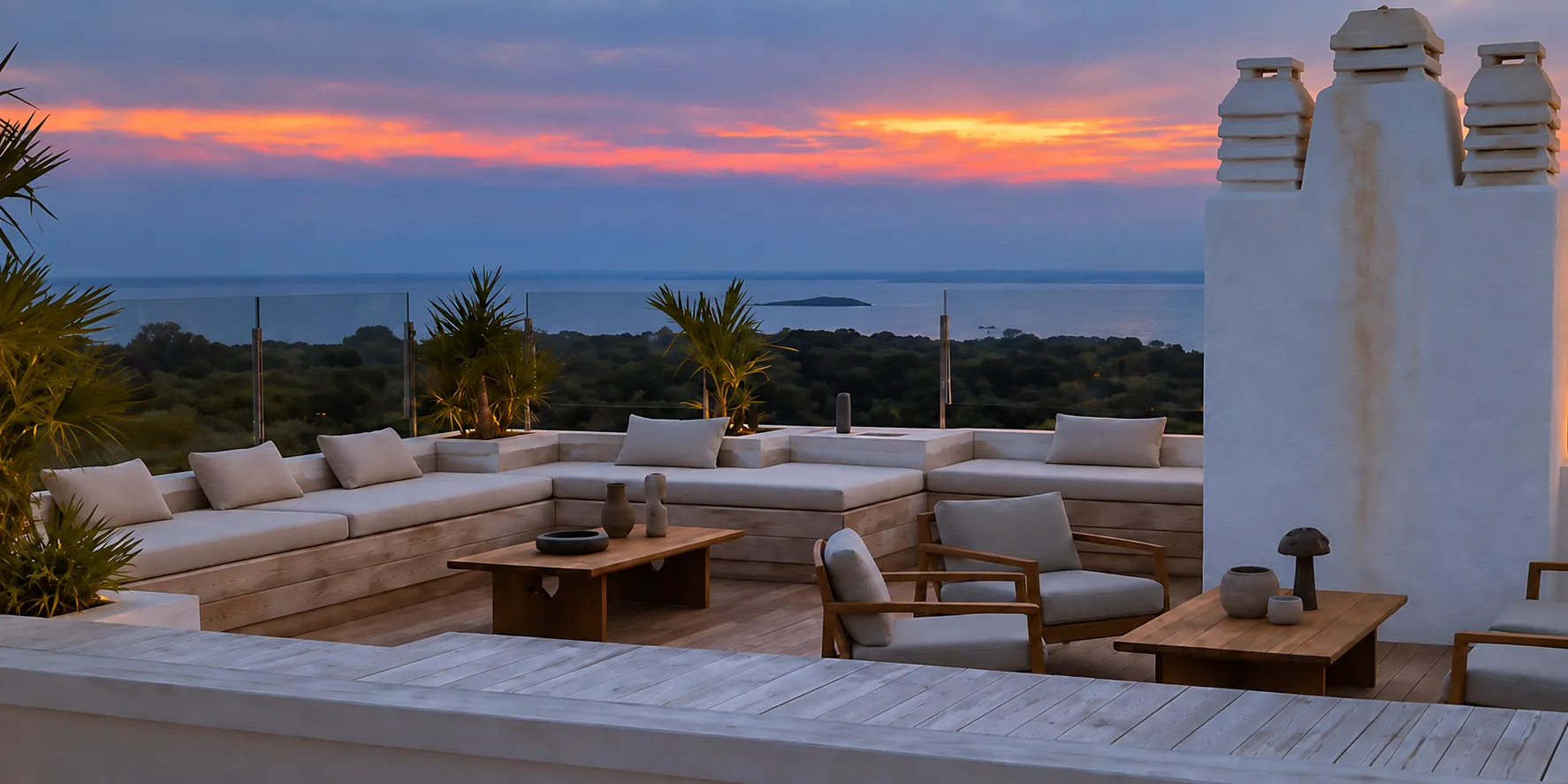 Terraza al atardecer, Penthouse en la Albufera Valencia