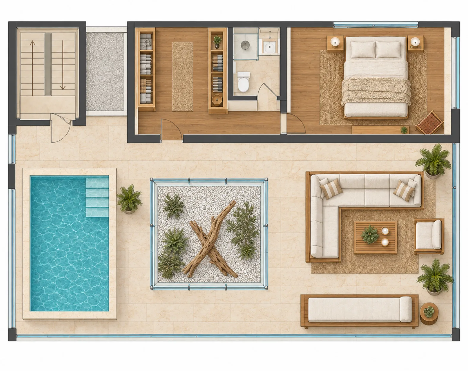 Plano de Penthouse en la Albufera Valencia